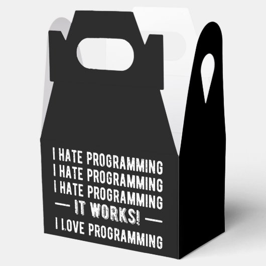 I Hate Programming - Funny Programmer II Bedankdoosjes (Geopend)