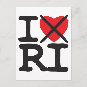I Hate RI - Rhode Island Briefkaart