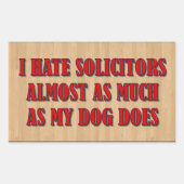 I Hate Solicitors Rechthoekige Sticker (Voorkant)