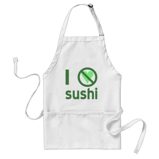I Hate Sushi Standaard Schort (Voorkant)