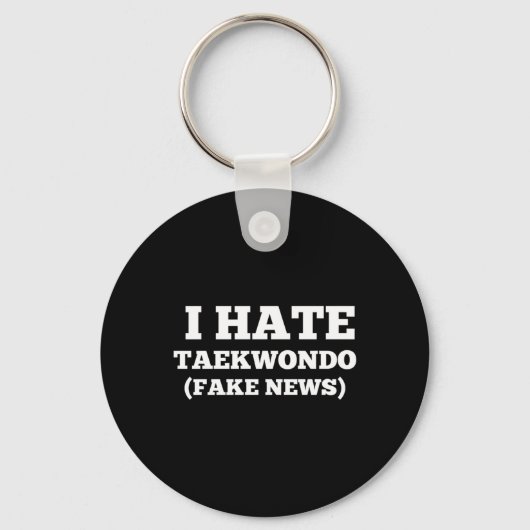 I Hate Taekwondo Sleutelhanger (Voorkant)