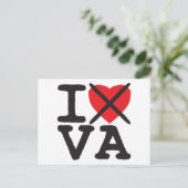 I Hate VA - Virginia Briefkaart (Staand voorkant)