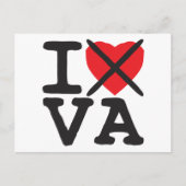 I Hate VA - Virginia Briefkaart (Voorkant)