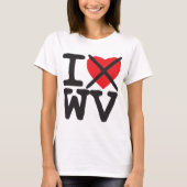 I Hate WV - West Virginia T-shirt (Voorkant)