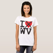 I Hate WV - West Virginia T-shirt (Voorkant volledig)