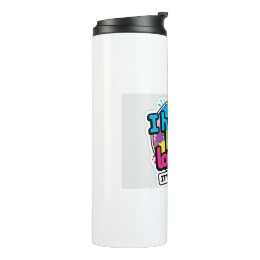 I Hate You But I Love You Sticker Thermosbeker (Gedraaid links)