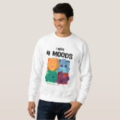 "I Have 4 Moods" Graphic Sweatshirt voor Heren (Voorkant volledig)