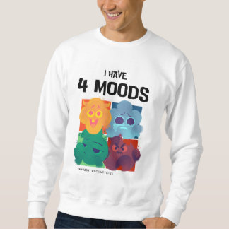 "I Have 4 Moods" Graphic Sweatshirt voor Heren