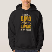I Have A Dino Living In My House Lizard Bearded Dr Hoodie (Voorkant)
