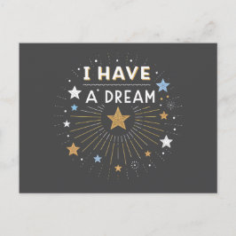 I Have a Dream Inspirational Starburst Art Briefkaart