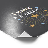 I Have a Dream Inspirational Starburst Art Foto Afdruk (Hoek)