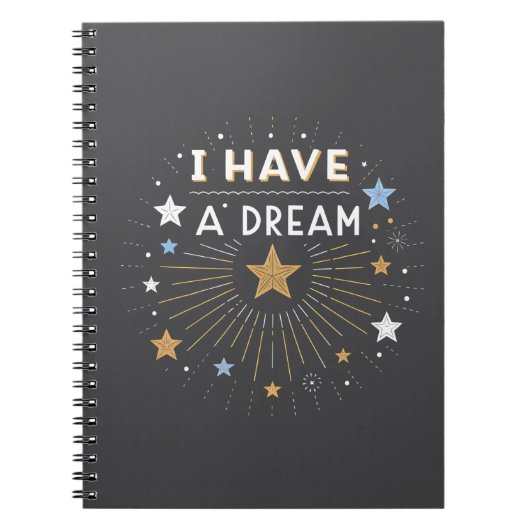 I Have a Dream Inspirational Starburst Art Notitieboek (Voorkant)