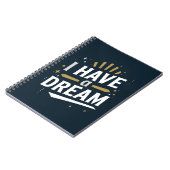 I Have a Dream Inspirational Typography Art Notitieboek (Linkerzijde)