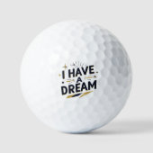 I Have a Dream Inspirational Typography Design Golfballen (Voorkant)