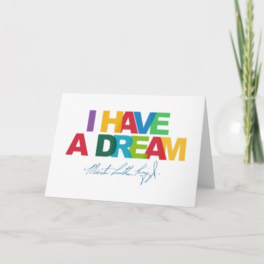I have a dream kaart (Voorkant)