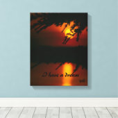 I have a dream Keilleinwand Canvas Afdruk (Insitu (Houten vloer))