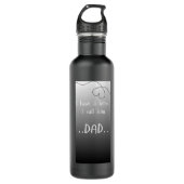 I have a hero I call him dad | water bottle Waterfles (Voorkant)