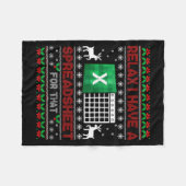 I Have A Spreadsheet For That Christmas Ugly Sweat Fleece Deken (Voorkant (Horizontaal))