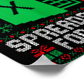 I Have A Spreadsheet For That Christmas Ugly Sweat Poster (Hoek)