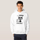 I Have Anger Issues Funny Cat Lover Gift Hoodie (Voorkant volledig)