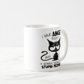 I Have Anger Issues Funny Cat Lover Gift  Koffiemok (Voorkant rechts)