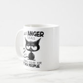 I Have Anger Issues Funny Cat Lover Gift  Koffiemok (Voorkant links)
