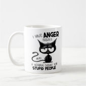 I Have Anger Issues Funny Cat Lover Gift  Koffiemok (Links)