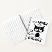 I Have Anger Issues Funny Cat Lover Gift  Notitieboek (Binnen)