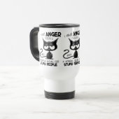I Have Anger Issues Funny Cat Lover Gift  Reisbeker (Voorkant links)