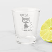 I Have Anger Issues Funny Cat Lover Gift  Shot Glas (Achterkant)