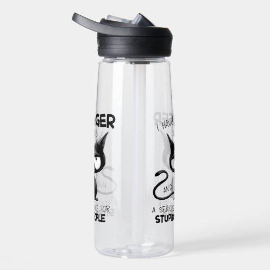I Have Anger Issues Funny Cat Lover Gift  Waterfles (Rechts)