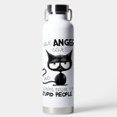 I Have Anger Issues Funny Cat Lover Gift  Waterfles (Voorkant)