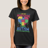 I Have Autism  Autistic Puzzle Support Autism Awar T-shirt (Voorkant)