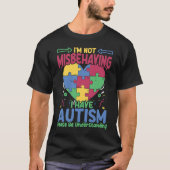 I Have Autism  Autistic Puzzle Support Autism Awar T-shirt (Voorkant)