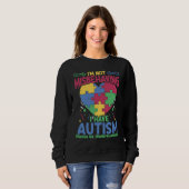 I Have Autism  Autistic Puzzle Support Autism Awar Trui (Voorkant volledig)