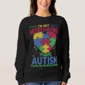 I Have Autism  Autistic Puzzle Support Autism Awar Trui (Voorkant)
