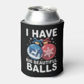 I Have Big Beautiful Balls Christmas Funny Couple Blikjeskoeler (Blikje Voorkant)