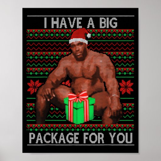 I Have Big Package For You Santa Claus &amp; Huge  Poster (Voorkant)