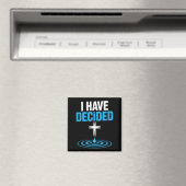 I Have Decided Christian Baptism Cross Water Faith Magneet (Insitu (Vaatwasser))