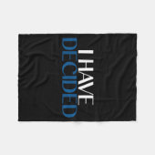 I Have Decided Christian Baptism Faith  Fleece Deken (Voorkant (Horizontaal))