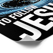 I Have Decided To Follow Jesus Cross Water Wave Ba Poster (Hoek)