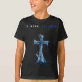 I Have Decided Water Cross Baptism Christian Follo T-shirt (Voorkant)