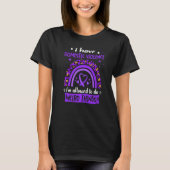 I have Domestic Violence i am allowed to do Weird  T-shirt (Voorkant)