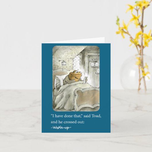 I Have Done That Said Toad And He Crossed Out Wake Kaart (Gele Bloem)