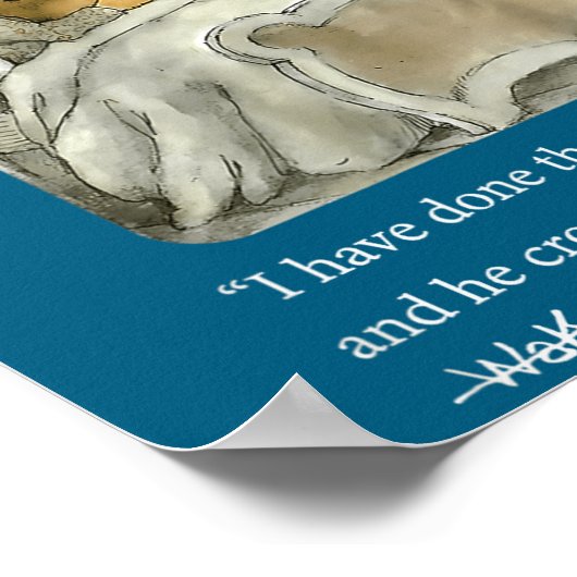 I Have Done That Said Toad And He Crossed Out Wake Poster (Hoek)