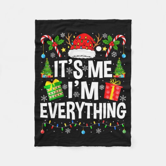 I Have Everything I Need Couples Pajamas Christmas Fleece Deken (Voorkant)