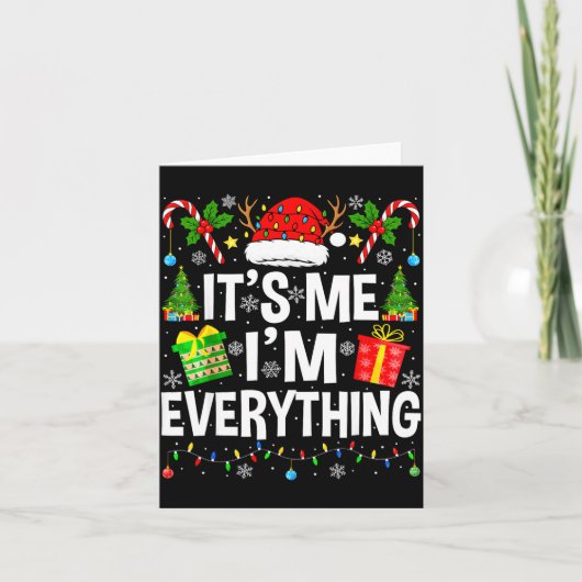 I Have Everything I Need Couples Pajamas Christmas Kaart (Voorkant)