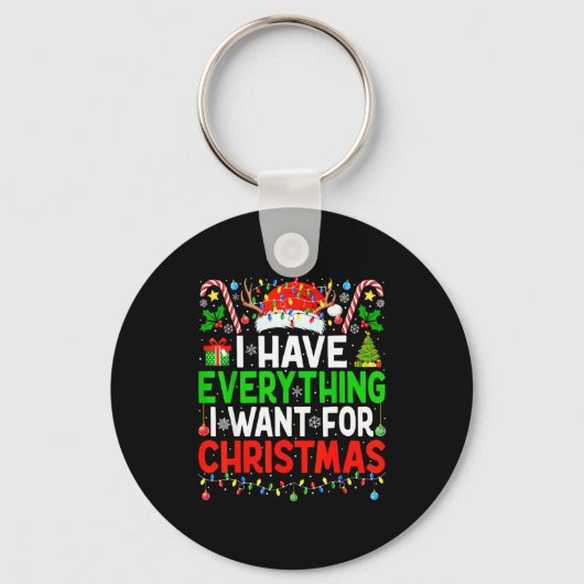 I Have Everything I Need Couples Pajamas Christmas Sleutelhanger (Voorkant)
