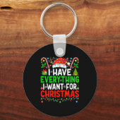 I Have Everything I Need Couples Pajamas Christmas Sleutelhanger (Voorkant)