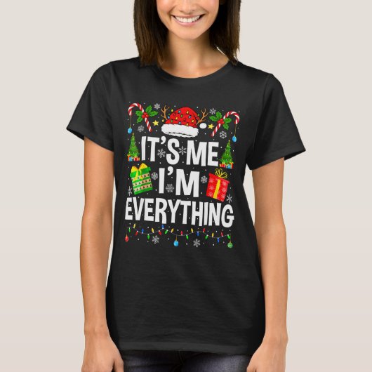 I Have Everything I Need Couples Pajamas Christmas T-shirt (Voorkant)